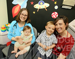 Dr. Lauren Garabelli with daughter Lila and Dr. Susan Redwine with son Hank. PHOTO BY MAIKE SABOLICH